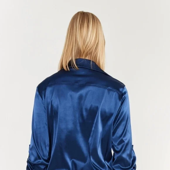 💫Frank Lyman💫 Montreal Design Collection Printed Silk Blouse, EUC, Retails $191 - Picture 5 of 15